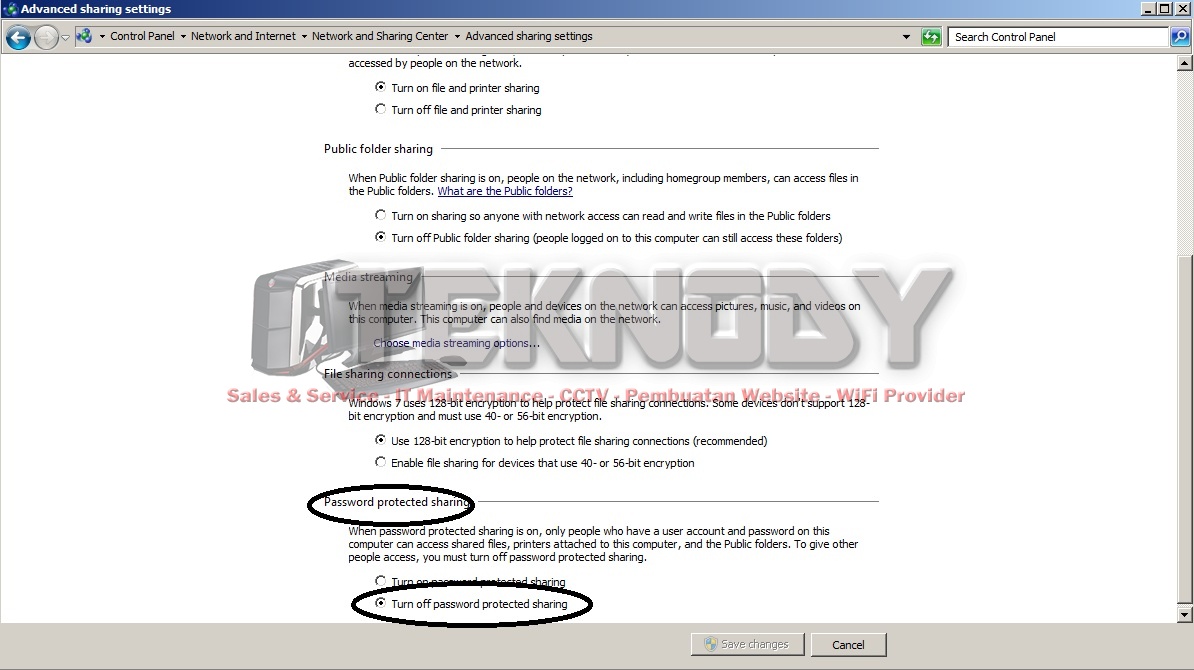 Network Sharing Tanpa Menggunakan Password