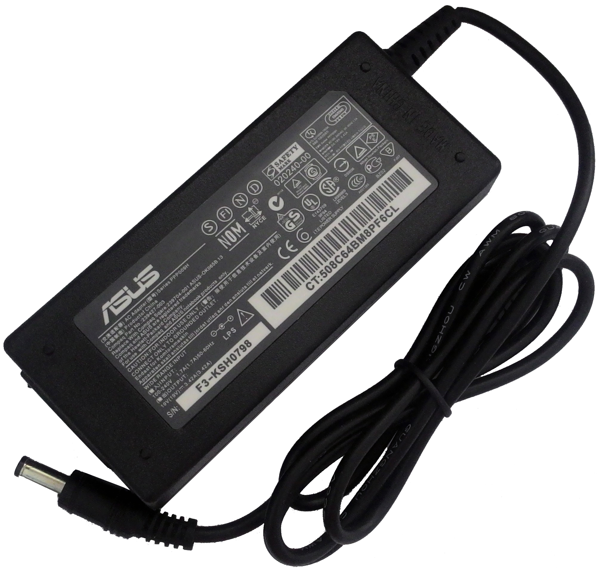 Adaptor Asus 19v 3 42a 5 5mm 2 5mm Black Kompatibel