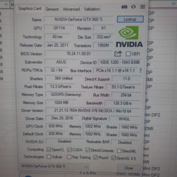 ASUS GeForce GTX 560Ti DirectCU II GDDR5 1GB - Gambar 5