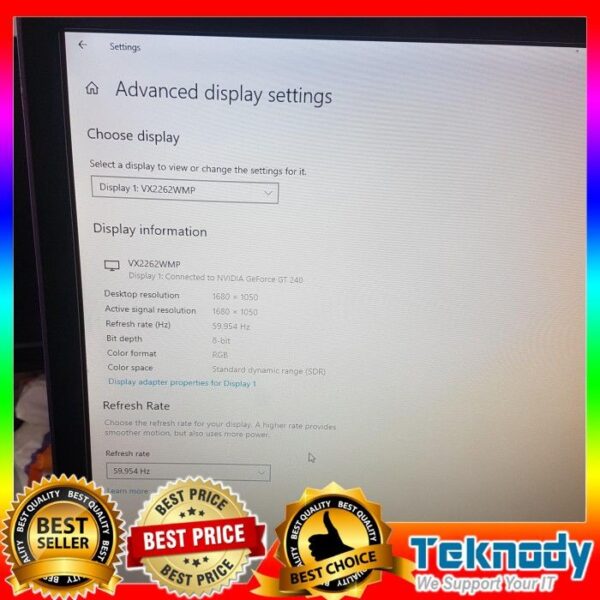 ViewSonic VX2262wmp 1680 x 1050 60Hz Standard Monitor - Gambar 4
