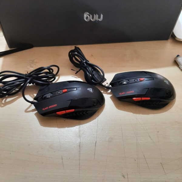 Azio Levetron GM2000 Black 6 Buttons 1 x Wheel USB Wired Optical 2000 dpi Gaming Mouse - Gambar 3