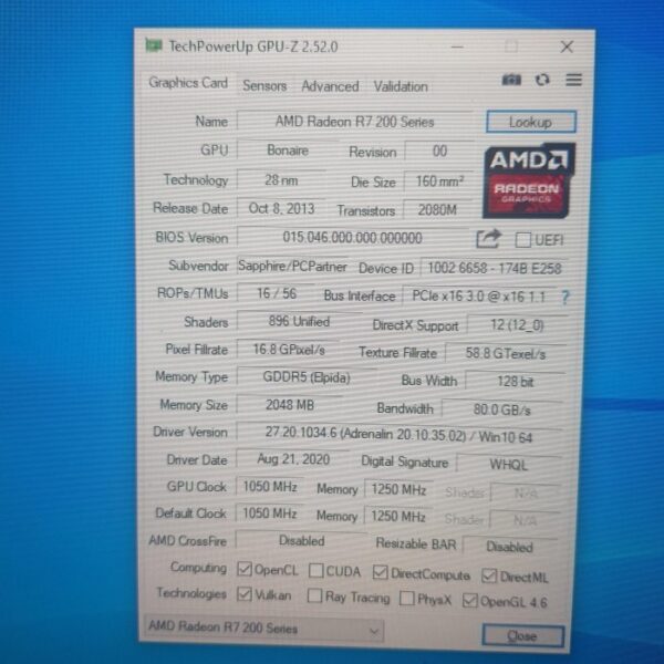 SAPPHIRE Radeon R7 260X R7 260 X 2GB GDDR5 128 Bit - Gambar 5
