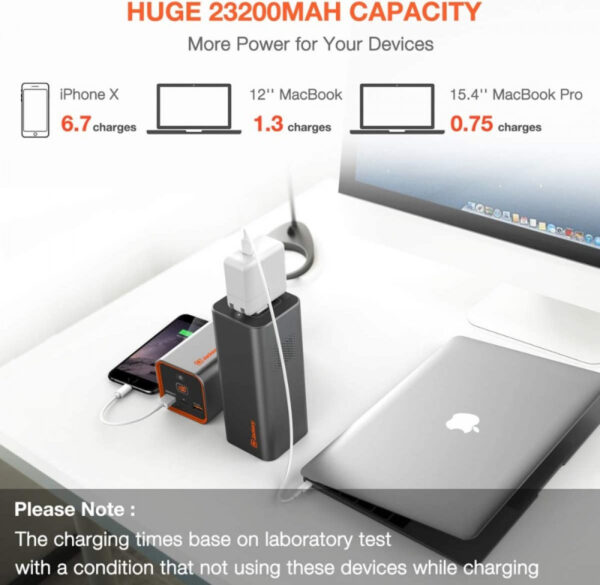 JACKERY UPS Portable Power Station PowerBar 77Wh/20800mAh 85W Lithium Battery - Gambar 6