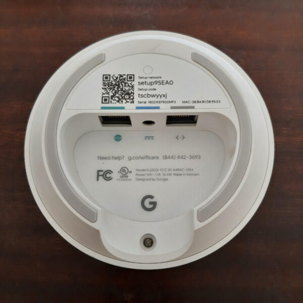 Google GJ2CQ Snow White AC1200 2X2 MU-MIMO Dual Band Wi Fi Mesh Router - Gambar 3