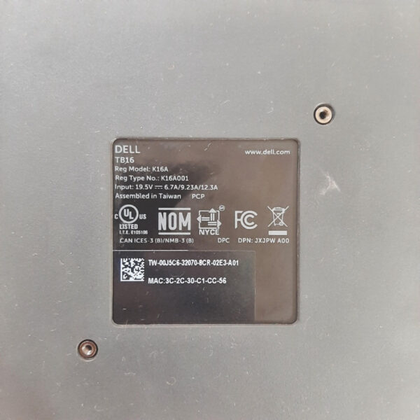 Dell Business Thunderbolt 3 USB-C Dock - TB16 - Gambar 5