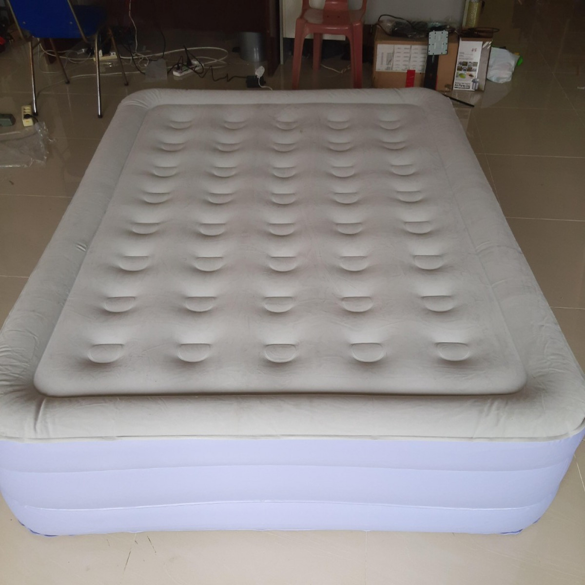 SWANAIR Kasur Angin Queen Pompa Otomatis Air Matress Matras Auto Pump