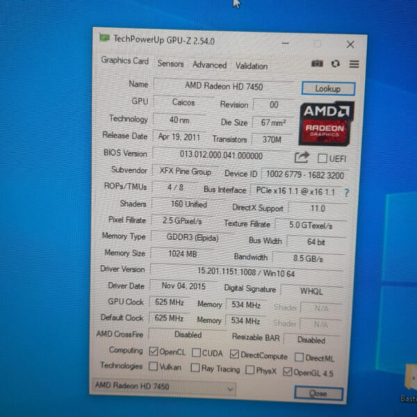 XFX Radeon HD 7450 HD7450 1GB GDDR3 64 Bit - Gambar 5