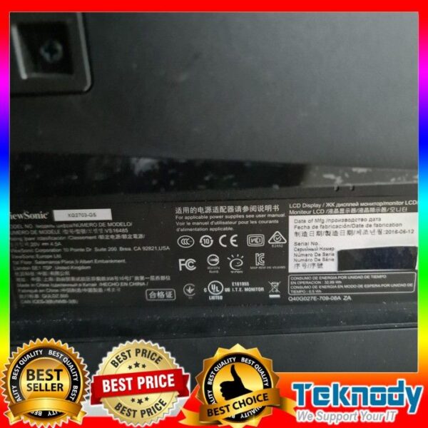ViewSonic XG2703-GS QHD 2K 1440p 165Hz IPS GSync Gaming Monitor - Gambar 4