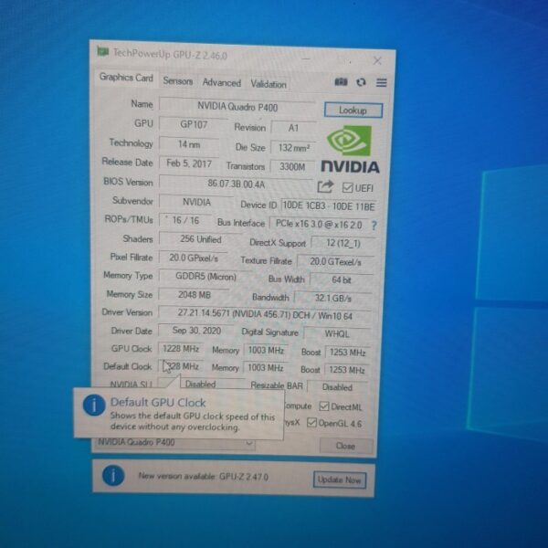 NVIDIA Quadro P400 QuadroP400 2GB GDDR5 64 Bit - Gambar 5