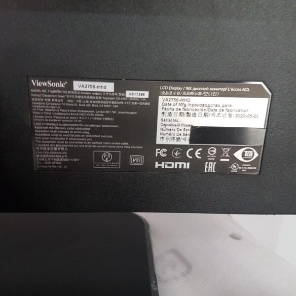 ViewSonic VA2756-mhd FHD 1080p 75Hz IPS Business Pro Monitor - Gambar 4