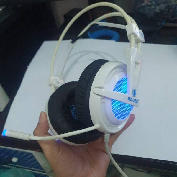 Sades SA-704 Locust White Original Virtual 7.1 Surround Gaming Headset - Gambar 2
