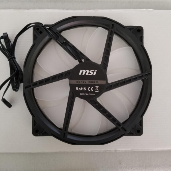 MSI Addressable RGB ARGB Fan RGB Two Ball Bearing 20cm Fan - Gambar 2