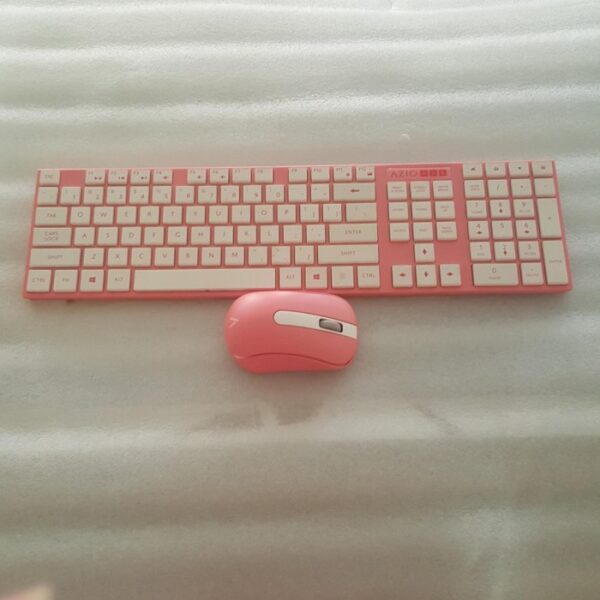 Keyboard Mouse AZIO HUE 2 KM508-PN Pink Wireless Keyboard Mouse Combo - Gambar 4