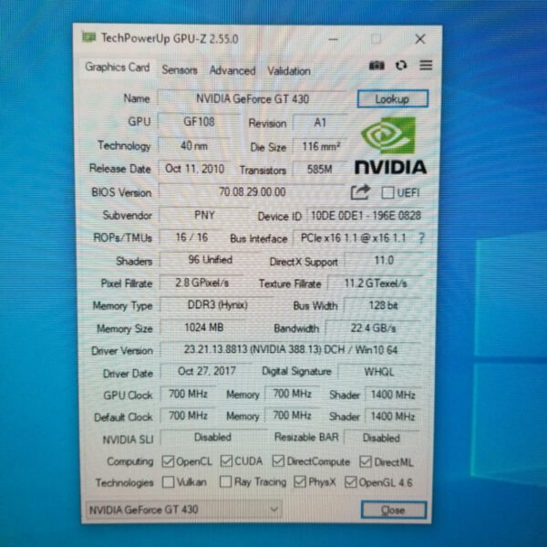 PNY GeForce GT 430 GT430 1GB GDDR3 128 Bit - Gambar 5