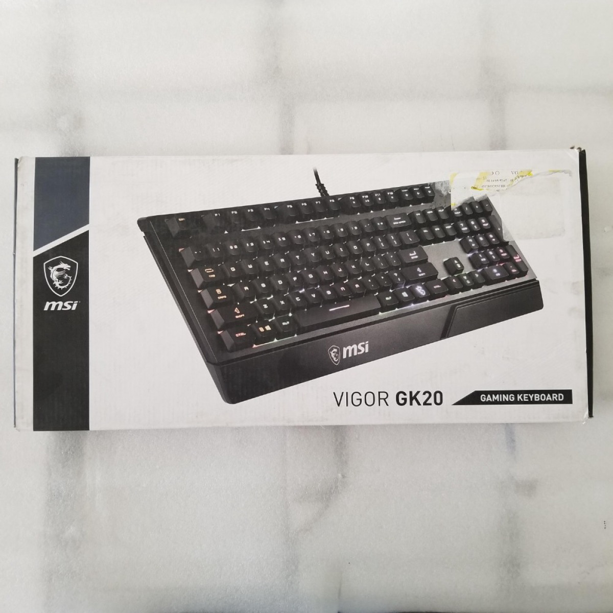 Keyboard Gaming MSI VIGOR GK20 US Wired Membrane Keyboard