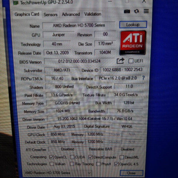 SAPPHIRE Radeon HD 5770 HD5770 1GB GDDR5 128 Bit - Gambar 5