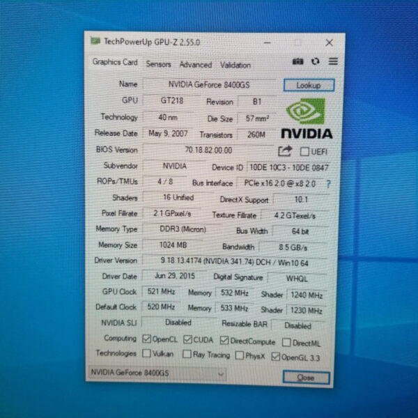 INNO3D GeForce 8400 GS 8400GS 1GB GDDR3 64 Bit - Gambar 5