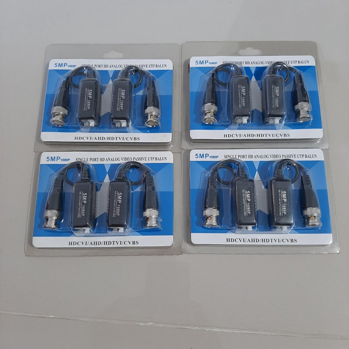 CCTV Video Balun 5MP 1080p AHD Model Clip Tanpa Baut Kualitas Tinggi