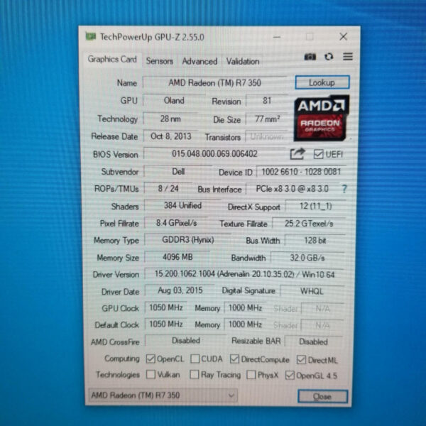 AMD Radeon R7 350 R7350 4GB GDDR3 128 Bit T1 - Gambar 5