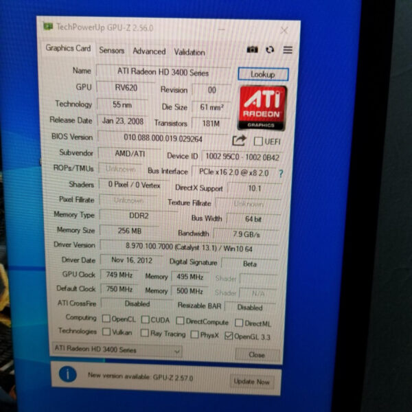 AMD Radeon HD 3470 HD3470 256MB GDDR2 64 Bit - Gambar 5