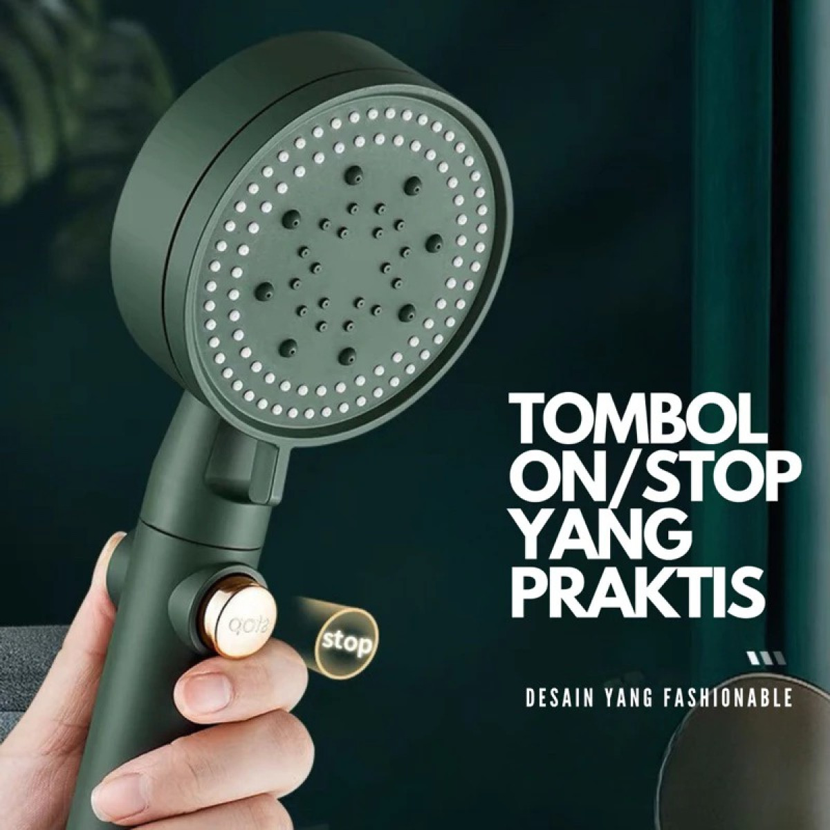 Kepala Shower Hand Shower Mandi 3 Mode Head ABS Silikon