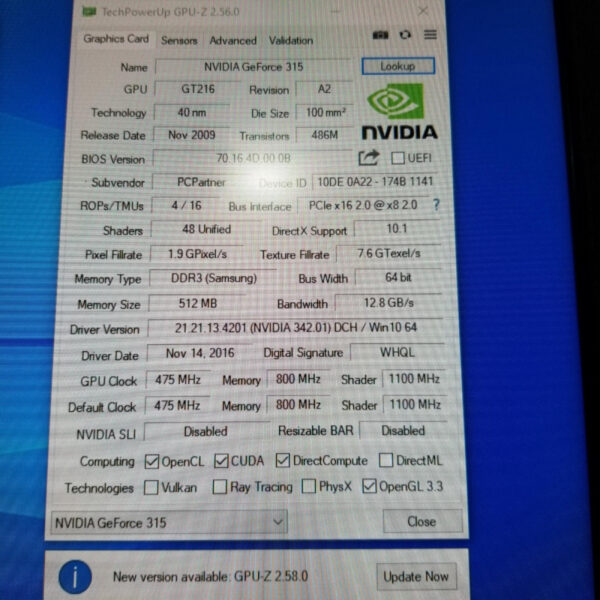 PEGATRON GeForce 315 512MB GDDR3 64 Bit - Gambar 5