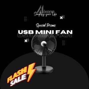 USB Fan USB Mini Fan Kipas Meja Stand Fan Kecil Kipas Cas 2400mAh