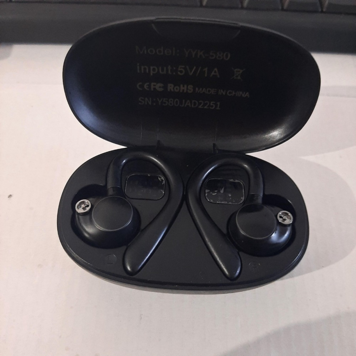 Shijaet YYK-580 LED Battery Display Over Ear TWS Earbuds Bluetooth