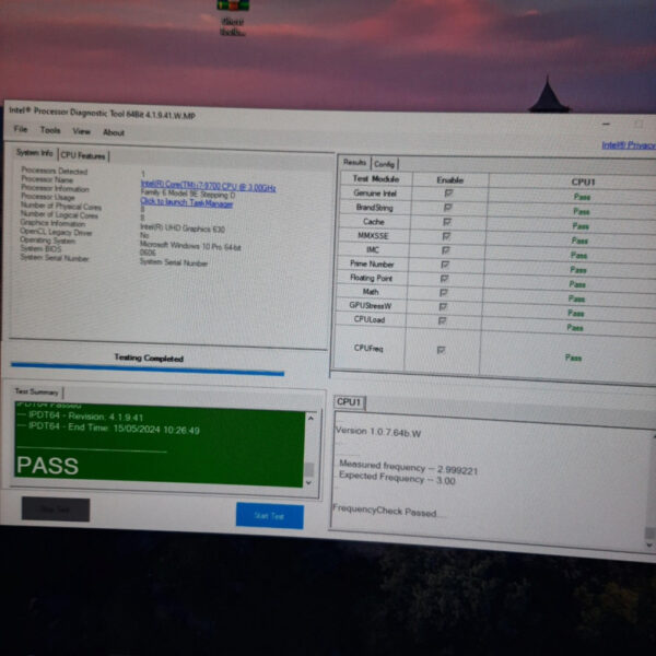 Intel Core i7-9700 i7 9700 8Core 3.0 Turbo 4.7GHz LGA1151 - Gambar 3