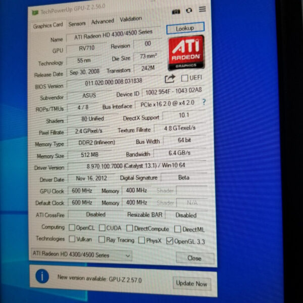 ASUS Radeon HD 4350 HD4350 512MB GDDR2 64 Bit - Gambar 5