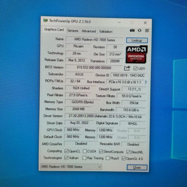 ASUS Radeon HD 7850 HD7850 2GB GDDR5 256 Bit - Gambar 6
